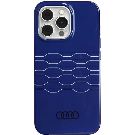 Audi IML MagSafe Hülle für iPhone 13 Pro Max 6,7 Zoll, blau/marineblau, Hartschale AU-IMLMIP13PM-A6/D3-BE (1/4)