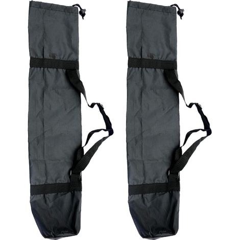 Yogatasche Groß Schwarz 2 Stück Kordelzug 210D Oxford Gewebe 23x130cm (1/5)
