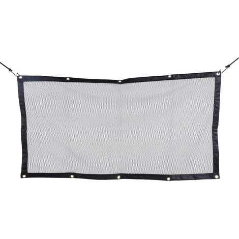Pair Filet pour Voiture pour Animaux Portable Filet de Protection Voiture Séparation pour Chien Chat Filet avec Crochets et Cordes Grille de Séparation Universelle pour Voiture 115cm×62cm (1/5)