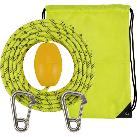 Corde d'Amarrage Flottante pour Jet-ski, Corde d'Ancrage Réfléchissante avec Flotteur et Mousqueton Inoxydable, Ligne de Mouillage pour Kayak, 12 m 39,4 Pieds (1/5)