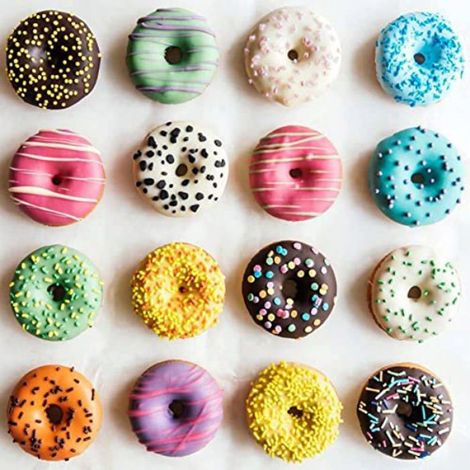 Moule à pâtisserie - - Mini Doughnut - Silicone - 18 Grilles - Compatible lave-vaisselle (1/5)