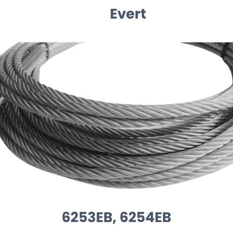 Cavo di ricambio Evert: cavo di sollevamento in acciaio Evert 6253EB, 6254EB (1/5)