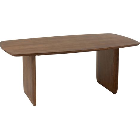 Table à manger bois d'acacia marron design chaleureux - Bois d'acacia marron naturel (1/5)
