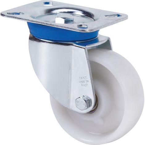 RUEDA GIRATORIA ARO NYLON Ø150 PLÁSTICO CON/SIN FRENO