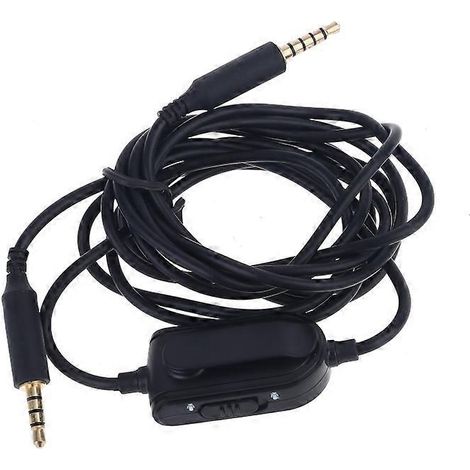 Câble audio de remplacement 3.5mm pour casque gaming Astro A10 A40 G233-B, longueur 2m (1/4)