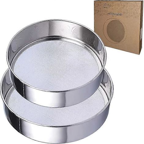 Setaccio rotondo Finsikt in acciaio inox a maglia fine per cucinare. (1/4)