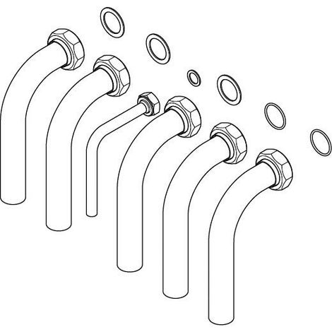 Vaillant Set di installazione a 90 gradi per flexoTHERM, 0020212716