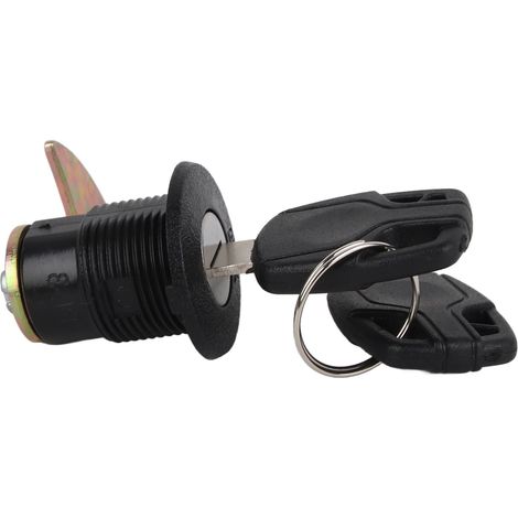 Coffre de rangement scooter avec cadenas en aluminium et plastique, universel pour motos électriques, crochet long (1/5)