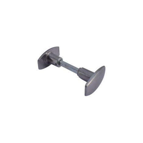 Quincadeco – Bouton double chantier 7 en aluminium poli – Carré 7mm pour portes intérieures – Résistance à la corrosion – Fabrication européenne