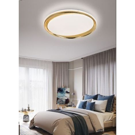 TrAdE Shop Traesio - Lampadario Plafoniera Luminosa Led Da Soffitto Dimmerabile 3 Toni Di Luce C25-3c - (1/3)