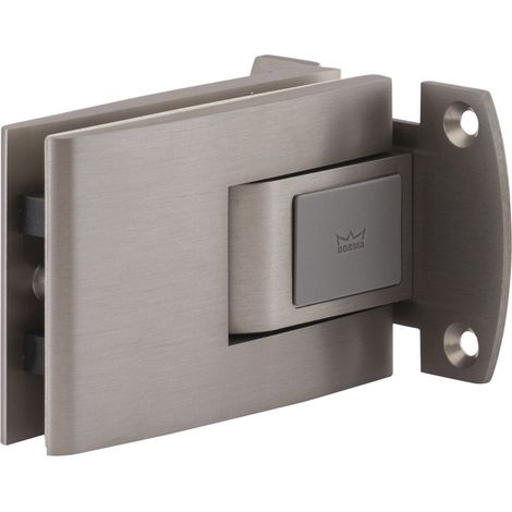 Pendeltürbeschlag Tensor Glas-Wand, Feststellpunkt 90°, Edelstahl-Effekt (1/5)