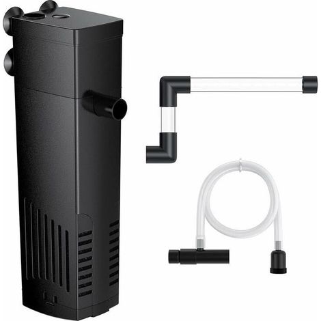 Filtre Intérieur Aquarium, Pompes et Filtres pour Aquarium d&39eau Douce ou d&39eau Salée, Aquarium Tortue, 20 à 40L (1/5)