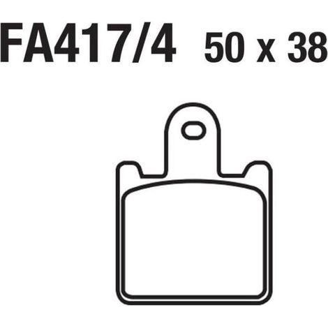 Motorcycle disc brake pads FA417 Kawasaki Z GTR ZZR 750 1000 1400