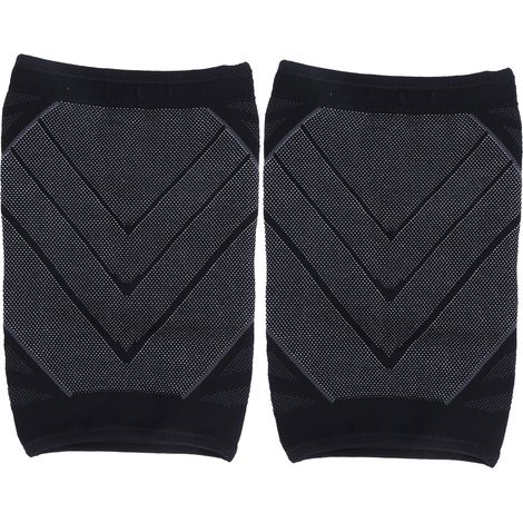 2 Pièces Genouillères Élastiques en Nylon pour Sport Extérieur - Protection Confortable Homme Femme Taille XL (1/5)
