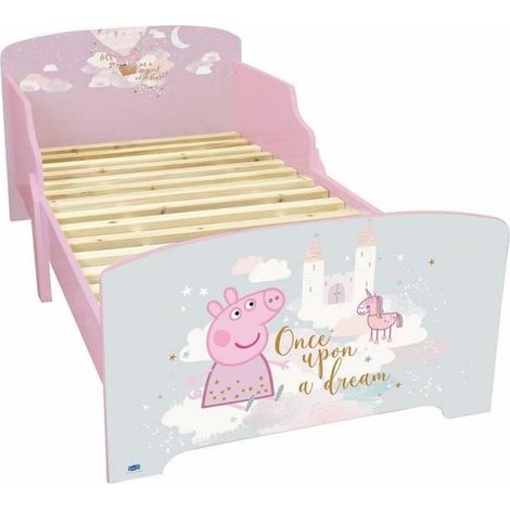 Fun house peppa pig dream lit avec sommier a lattes 140 x 70 cm (1/4)