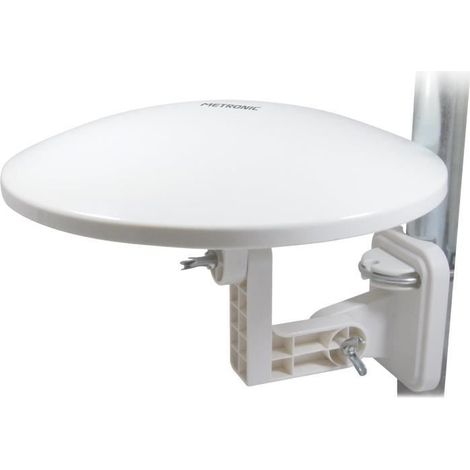 Antenne Extérieure omnidirectionnelle amplifiée 36 dB- Idéal Camping-car et caravane Blanche TNT - Compatible Full HD - 4K.[Q38]