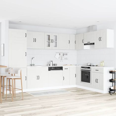 Küchenschrank Kalmar Weiß 80 x 46 x 81.5 cm Holzwerkstoff