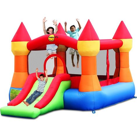 Castello Giostra Gonfiabile con Pompa Inclusa Happy Hop (1/7)