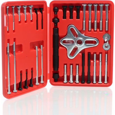 XPOtool Set universale di 46 pz per estrazione volante, acciaio, Estrattore smorzatori di vibrazioni