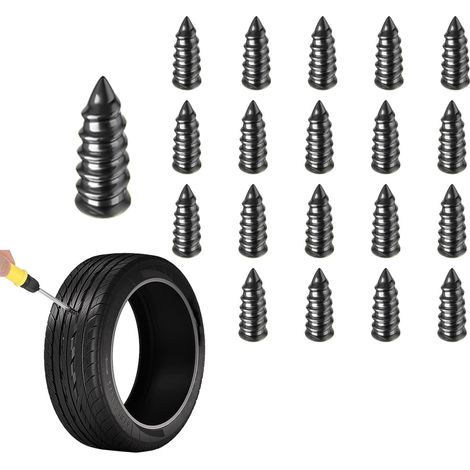 Lot de 20 clous en caoutchouc pour réparation de pneus, kit de réparation de pneus sous vide en libre-service, outils de réparation rapide pour voiture, camion, tracteur, accessoires de (1/5)