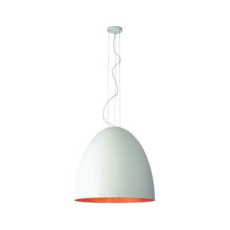 Suspension EGG blanc/cuivre Ø75cm Nowodvorski 10325