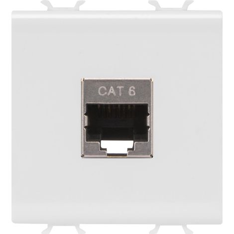 CONNECTEUR RJ45 2M CAT.6 FTP BLANC SAT. GEWISS GW15437