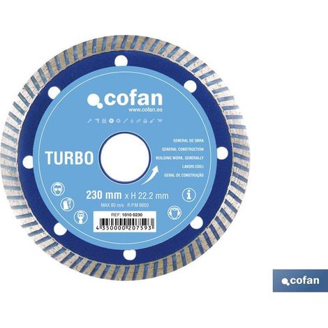 Disco Diamante Turbo Basico 115 mm.