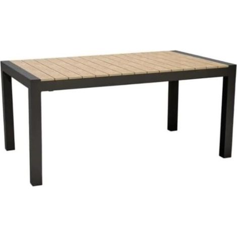 KLULK Tavolo Allungabile Da Esterno 8 Posti Cayman In Alluminio Verniciato Antracite, L 163/223 x P 100 x H 75 cm (1/5)