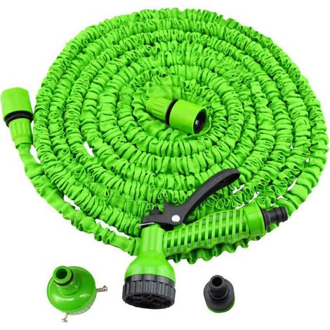 Tuyau d'arrosage Extensible de 30m, Tuyau Extensible à Pression d'Eau avec Pistolet Pulvérisateur 7 Fonctions,Tuyau Arrosage Flexible 100FT Anti-Fuite Tuyai Arrosage pour Irrigation Jardin (1/5)