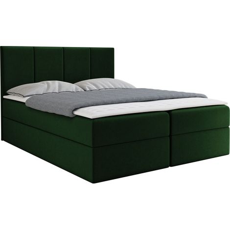 Lit boxspring Oppidum, Polo 889, Continental, Double, 180x200, Tissu, Disponible, 184x208x103cm (1/5)