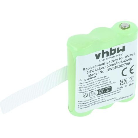 vhbw Akku kompatibel mit Midland XT70 Funkgerät, Walkie Talkie (1500mAh, 3,6V, NiMH)