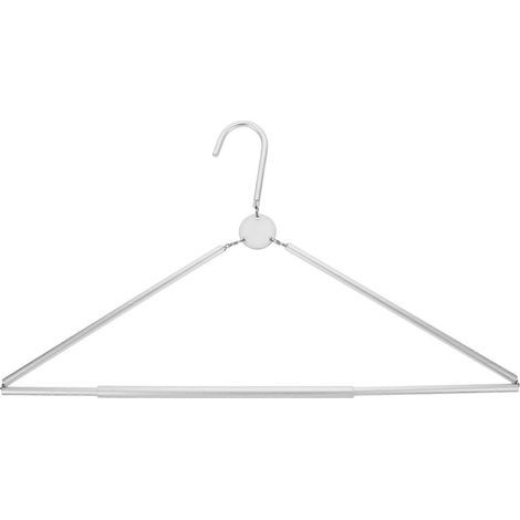 Cintre pliable portable en alliage d'aluminium, portant à vêtements pour les voyages et la maison-40.5x26cm (1/3)
