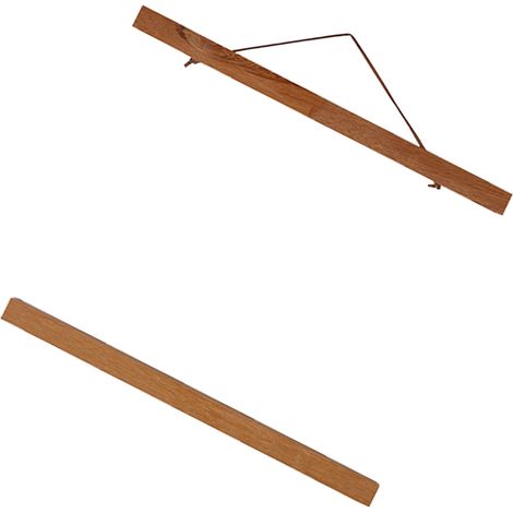 40 cm großer magnetischer Bilderrahmen aus Teakholz, DIY-Posterclip, Halter für Kunstdruckrollen, kein Bohren erforderlich, für Poster und Wandbilder. (1/5)