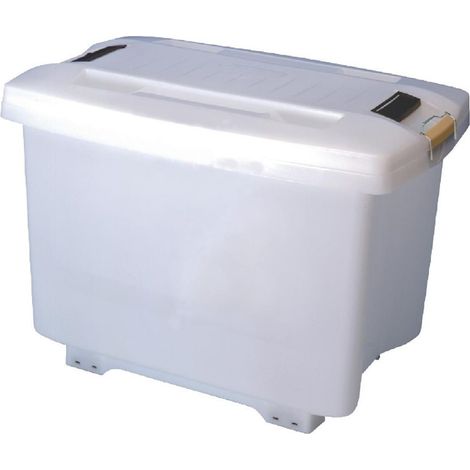 Conteneur de Conservation à Roulettes Clips de Couleurs pour Identification 90 L - Araven