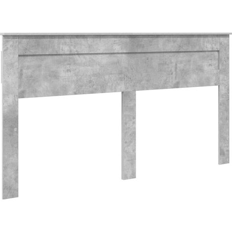 Cabecero Gris Concreto Madera contrachapada vidaXL