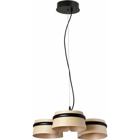 Faro LOOP - Pendentifs LED intégrés Bois, 2700K (1/3)