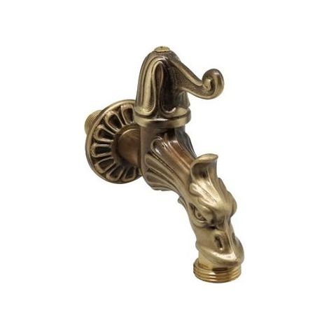 ROBINET DE STYLE POUR FONTAINES EN ALLIAGE LAITONNÉ -0147 + ADAPTATEUR DE TUYAU