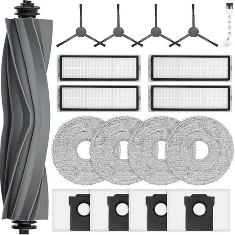 18 Accessoires pour Dreame L10s Plus Robot Aspirateur Laveur, 1 Brosses Principale, 4 Sacs P BROSSE ET ACCESSOIRE D’ASPIRAT