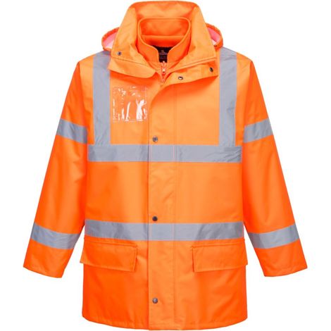 Parka haute visibilité Portwest ESSENTIAL 5 en 1 Orange XL (1/2)