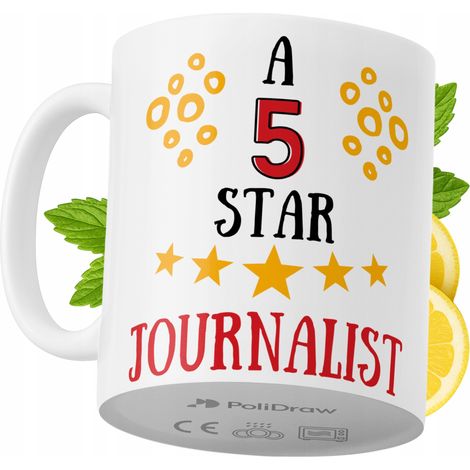 Lustige Kaffeetasse für Journalisten mit witzigem Textdesign – ideal für Geburtstage, Namenstage und Feiertage. Hochwertige Tasse für besondere Anlässe im Büro oder Homeoffice. Farbe: Weiß, 330 ml.