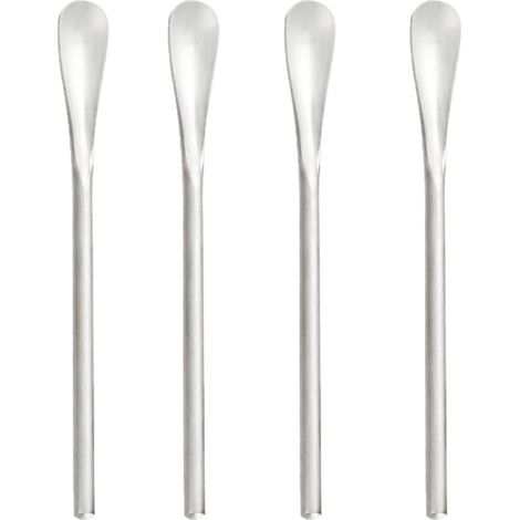 Cuillère À Café - En Acier Inoxydable - 13 cm - Pour Café Expresso Thé Chocolat Chaud - Lot De 4 (1/5)