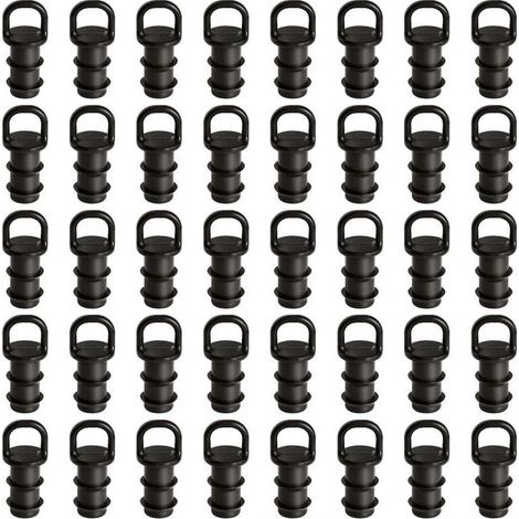 40pcs 16mm Drip Irrigation Fittings, Drip Irrigation End Plugs, Drip Irrigation Plug Adapter, for Irrigation System (1/5)