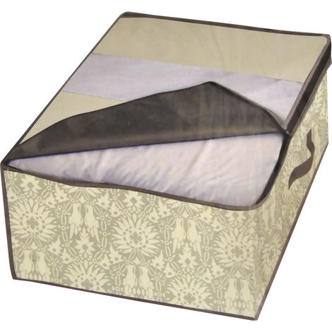 CUSTODIA COPERTE IN TNT TRAMA DAMASCATA 60X46X26CM SISTEMI SALVASPAZIO MONGARDI