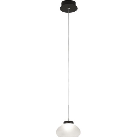 Arabella - Suspension simple de Fabas Luce - LED 8W - Plafonnier diamètre 14 cm Blanc