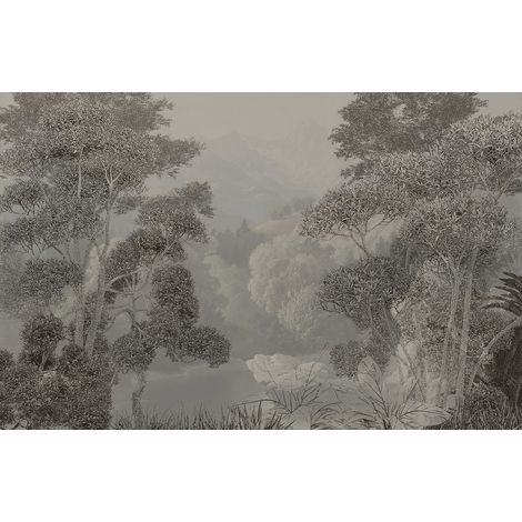 Papier peint panoramique - Forêt Tropicale - 130 cm x 84 cm (1/2)