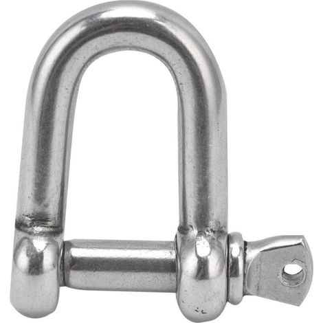 Manille à vis en acier inoxydable, forme en D pour chaînes, camping et survie (M10) (1/5)