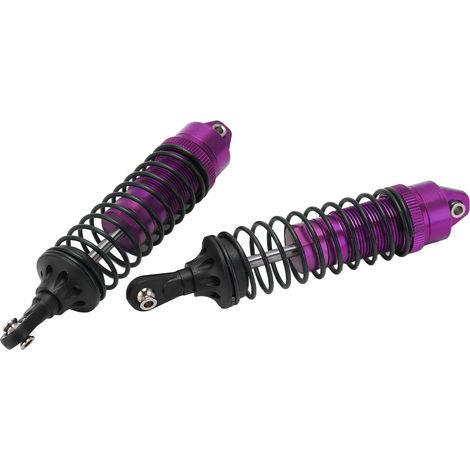 2 Pièces Amortisseurs Avant Arrière en Alliage d'Aluminium pour Camion RC JLB 1/10 - Suspensions Performantes Violet (1/5)