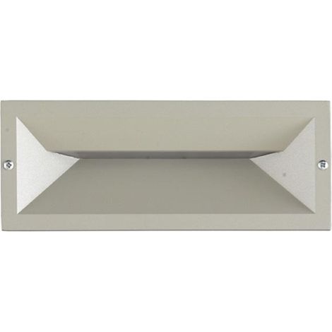 Lampada applique a incasso SHADE 25x9 cm per esterni in alluminio Silver
