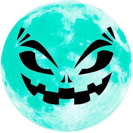 Sticker mural décoratif lumineux pour chambre d'enfant, décoration d'Halloween, adhésif pour plafond ou mur, porte, fenêtre, chambre, fête-grimace 5 (1/5)