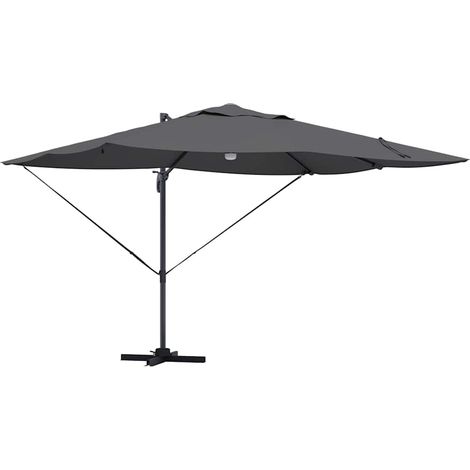Parasol Anthracite 351 x 250 x 253 cm Polyester et Aluminium (1/5)